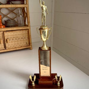 Vintage Trophy 1960's MCM Decor Mid Century Brass Loving Cup