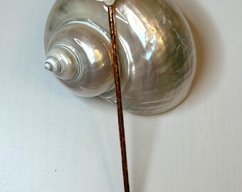 Copper and Sterling Silver Hair Stick/Hair Pin