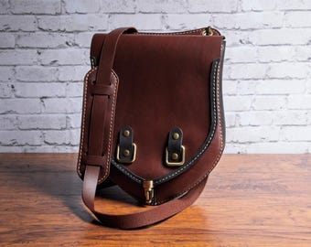 Divine Leather Messenger Crossbody
