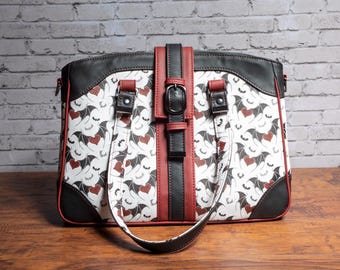 Bat with Hearts Gothic Rachelle Crossbody