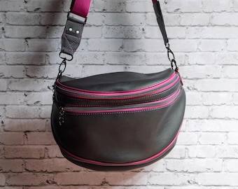 Faux Leather Crossbody Pouch