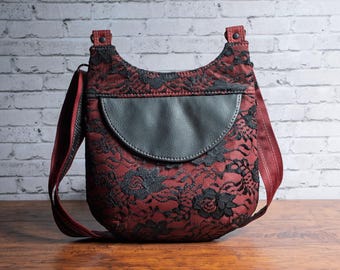 Rose Lace Crossbody
