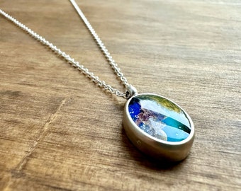 Hand Painted Pendant Necklace