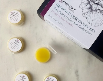 Custom Solid Perfume Discovery Set | Natural, Botanical Fragrance Travel Gift Set