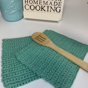 Teal double thick hot pad