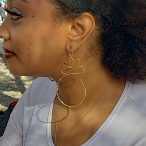 AKOBEN Earrings, Adinkra Symbol Jewelry image 4