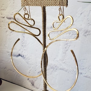 AKOBEN Earrings, Adinkra Symbol Jewelry image 1