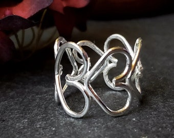 MORE LOVE Ring. Bold Heart Statement Ring