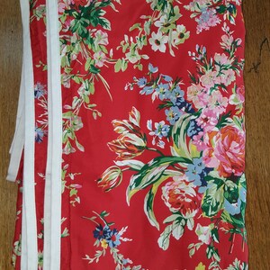 UNUSED Ralph Lauren Duvet Floral Comforter Cover "Belle Harbor" Queen / Full made in ITALY / USA Sewn Country Cottage Cotton Vintage Pattern