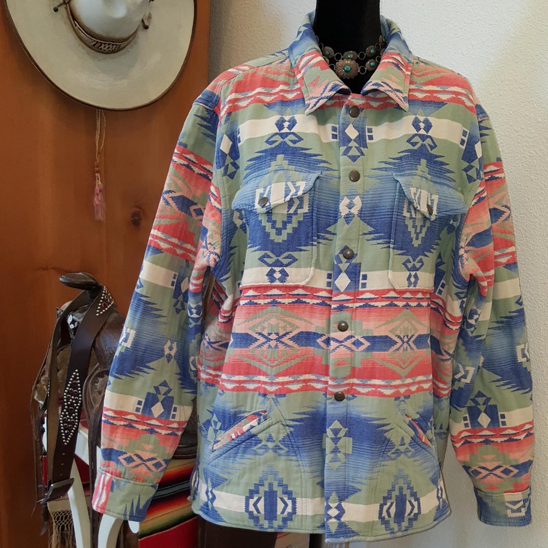 Vintageシルク RRL POLO RALPH LAUREN WESTERN Vintageシルク RRL POLO RALPH LAUREN WESTERN