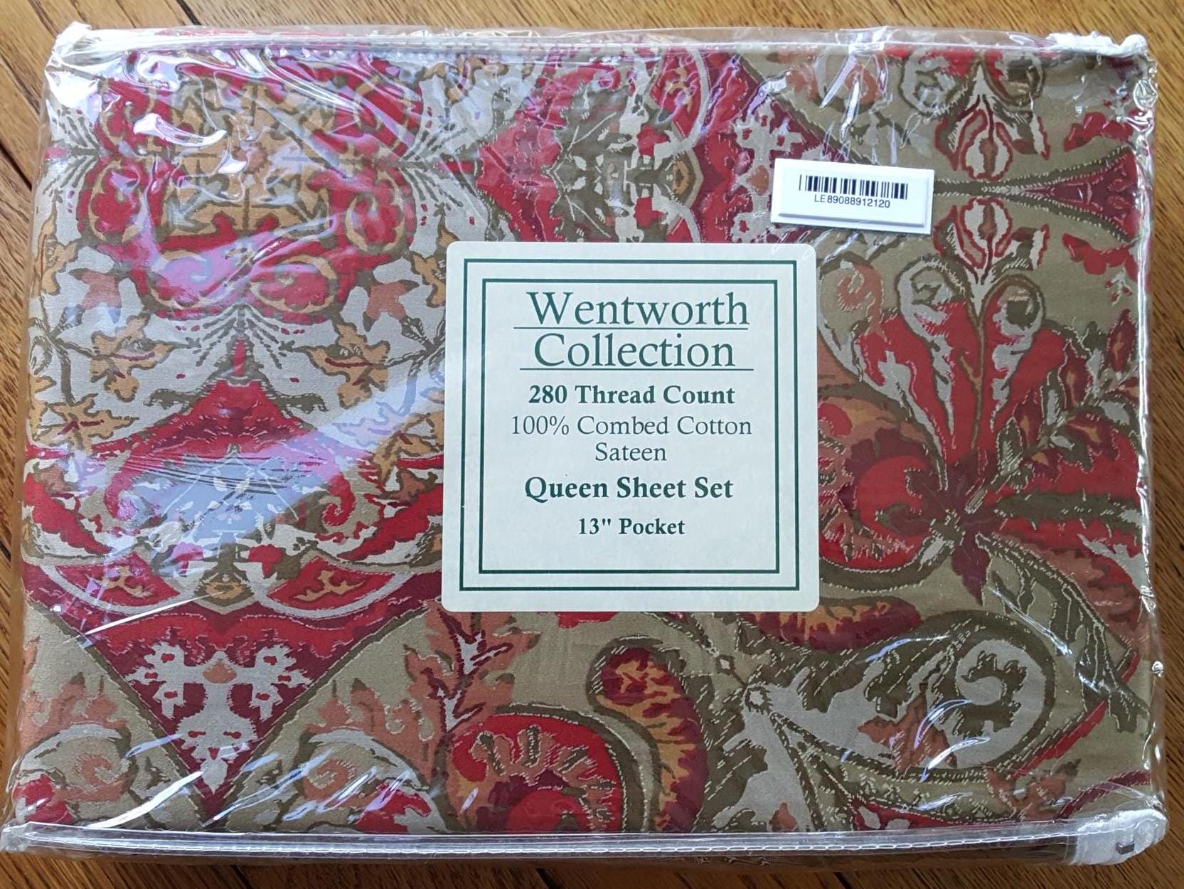 Ralph Lauren Randolf MATERIAL Queen Sheet Set by WENTWORTH Fitted