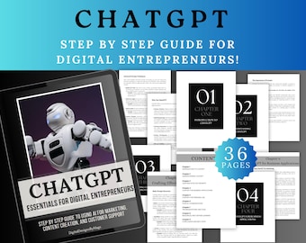 ChatGPT Prompts, AI Prompts, Guide for Digital Entrepreneurs, Learn How To Use Chat GPT To Grow Your Business, Scale Your Business With A