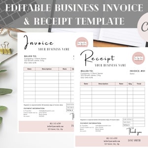 Invoice Template Download, Invoice Template, Receipt Template, Editable Invoice, Printable Invoice, Editable Invoice, Simple Invoice