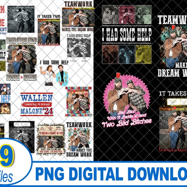 Bundle Morgan Wallen And Post Malone I Had Some Help PNG For Subliamtion, Posty Wallen, Country Song Digital Download, Western Png.