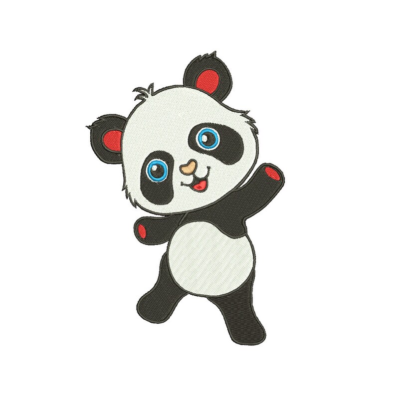 Panda machine embroidery design embroidery design baby  etsy