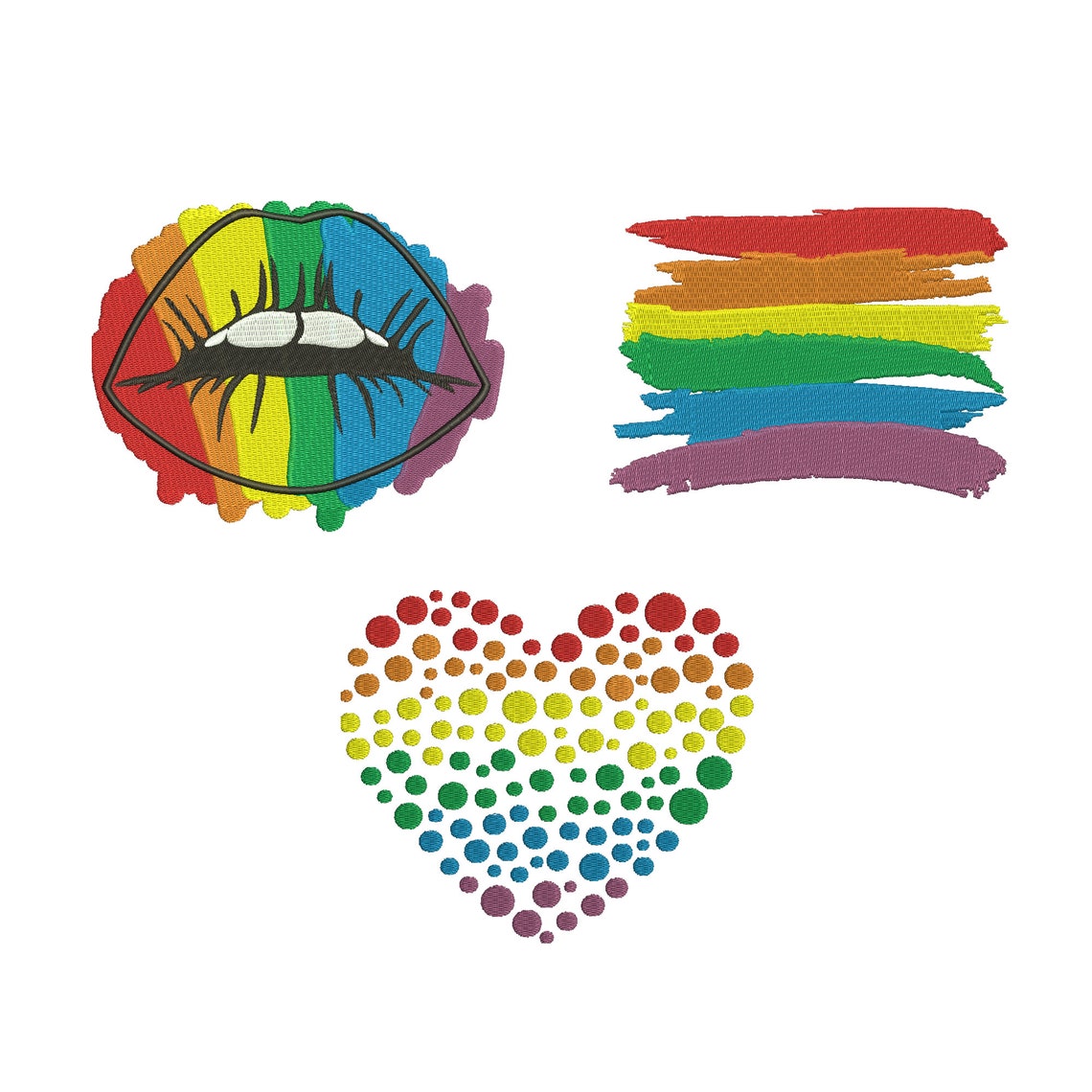 Lgbt Flag Embroidery Lgbt Flag Embroidery