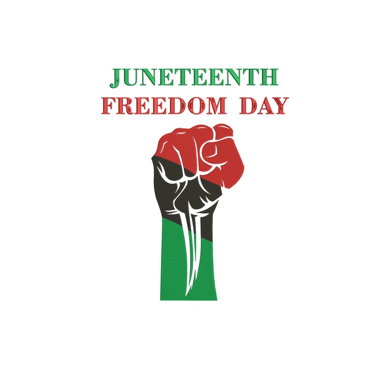 Juneteenth Day Embroidery Design Black Lives Matter Machine  Etsy