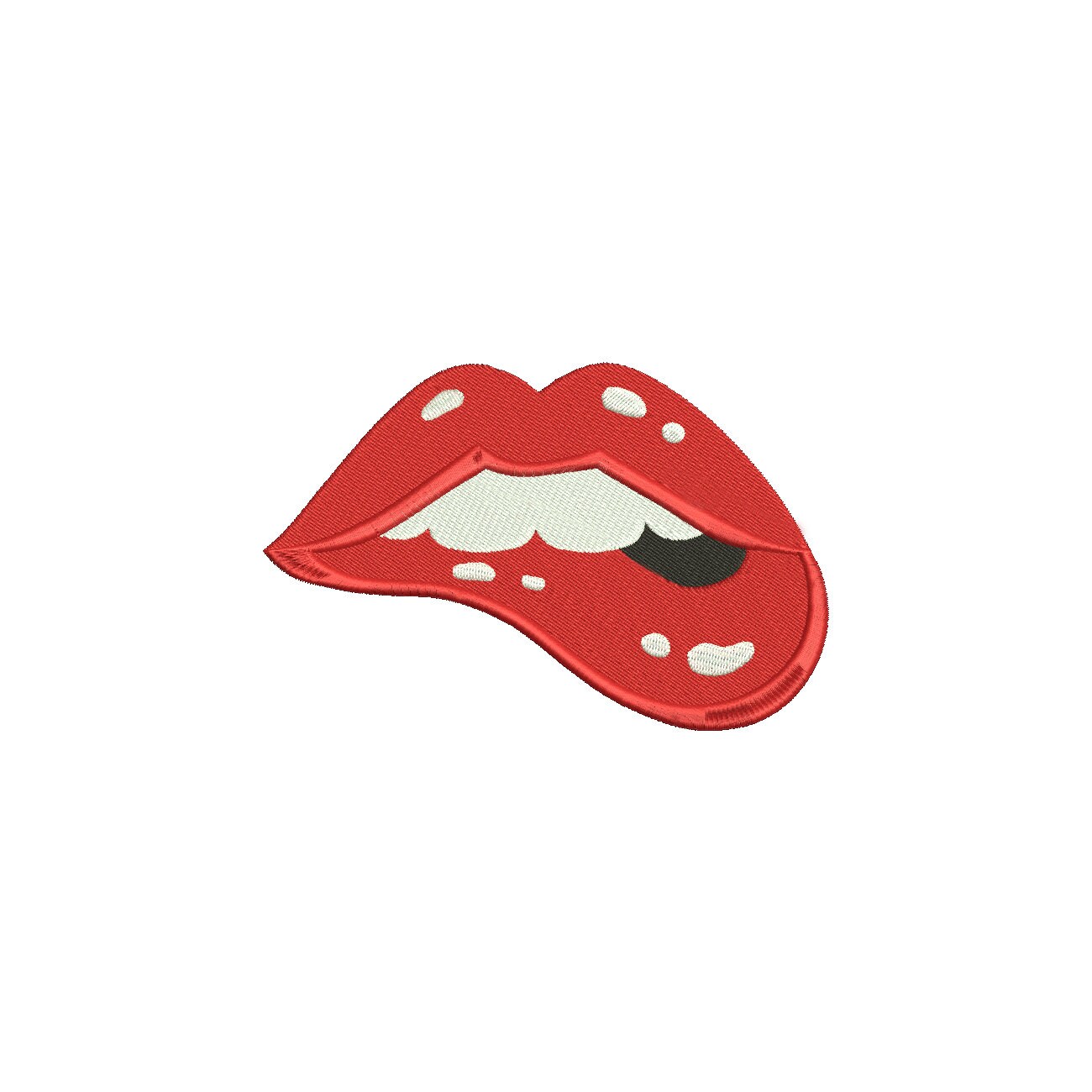 Lips Embroidery Designs Mouth Embroidery Design 5 Sizes Etsy