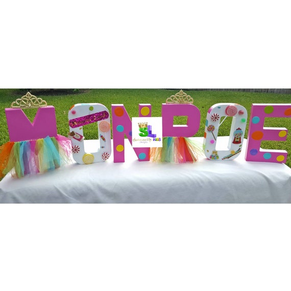 Candyland Birthday Party Candyland Letters Candyland Party Etsy