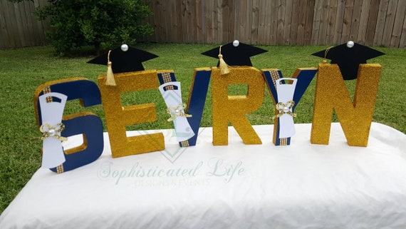 Graduation Party Graduation Party Decorations Graduation Party Ideas Graduation Letters Grad Graduation Graduation Decorated Letters