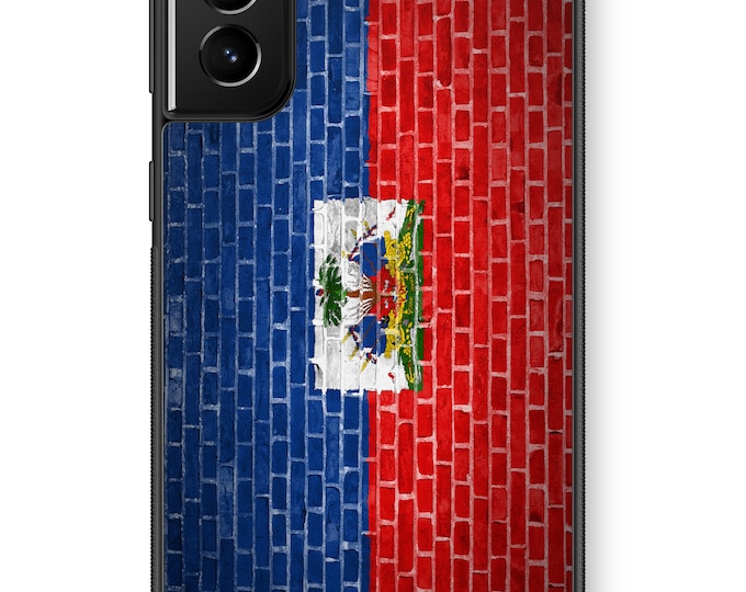 Flag of Haiti Brick Wall Galaxy Note Protective Rubber TPU Phone Case Haitian