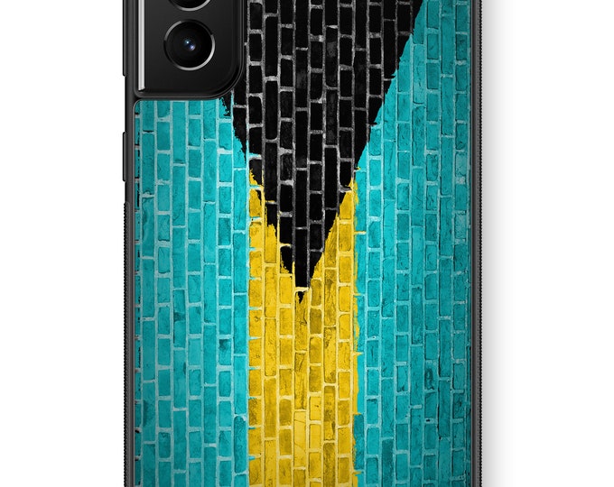 Flag of Bahamas on Brick Wall Galaxy Note Protective Rubber TPU Phone Case Bahamian