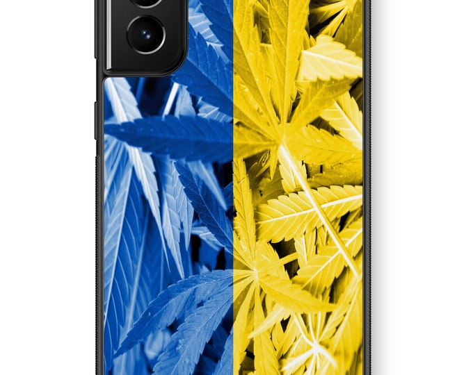 Ukrainian Marijuana Flag Galaxy Note Protective Rubber TPU Phone Case Ukraine Weed 420