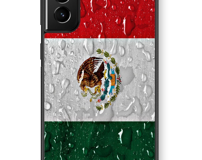 Mexico Flag Wet Rain Water Galaxy Note Protective TPU Rubber Phone Case