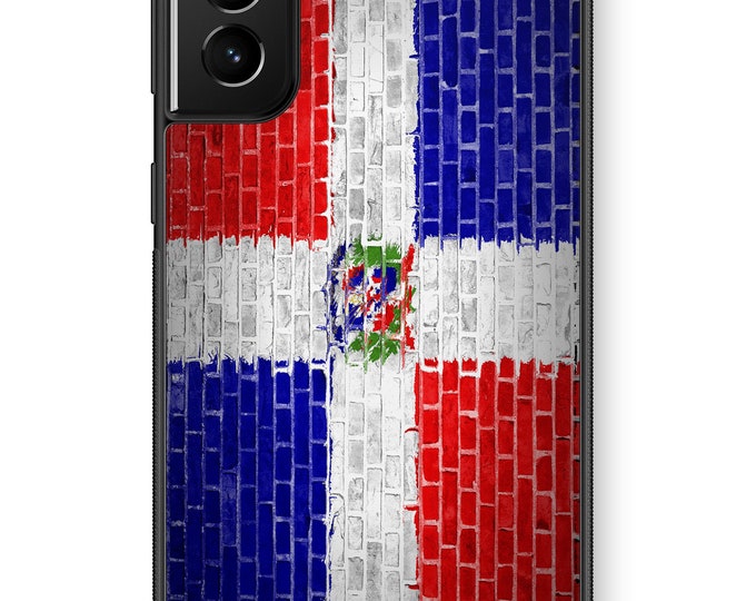 Dominican Republic Flag  Brick Wall Galaxy Note Protective Rubber TPU Phone Case