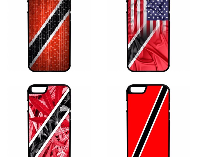 Trinidad and Tobago Flags  iPhone Galaxy Note HTC LG Hybrid Rubber Protective Case