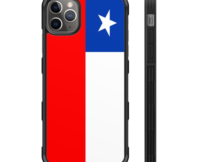 Flag of Chile iPhone Hybrid Rubber Protective Case