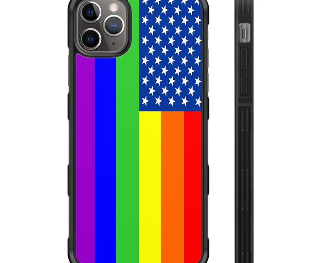 LGBT American Flag Protective Rubber Phone Case