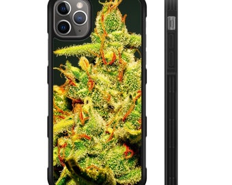 Marijuana Flowers Hyper Shock Protective Rubber TPU Phone Case