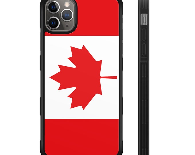 Flag of Canada iPhone Hybrid Rubber Protective Case