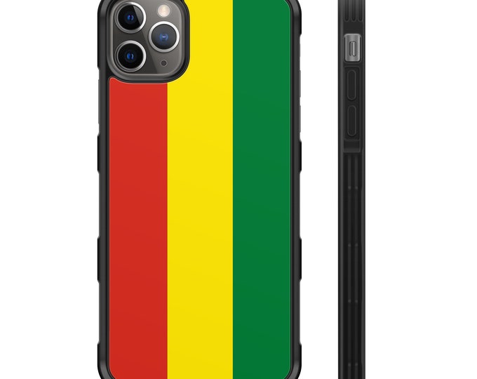 Flag of Bolivia iPhone Hybrid Rubber Protective Case Bolivian