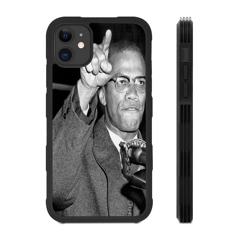 Malcolm X speech iPhone Hyper Shock Protective Rubber TPU Phone Case