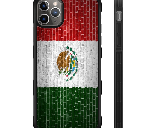 Mexico Flag  Brick Wall Grunge iPhone Hyper Shock Protective Rubber Phone Case