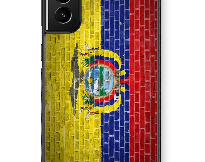 Flag of Ecuador painted on Brick Wall Galaxy Note Protective Rubber TPU Phone Case Ecuadorian