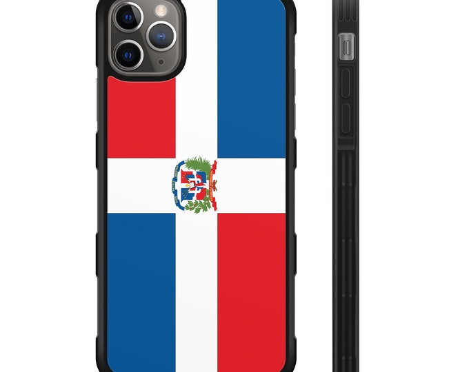 Flag of Dominican Republic iPhone Galaxy Note Hybrid Rubber Protective Case