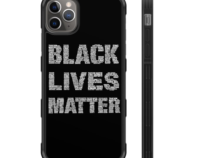 Black Lives Matter Names iPhone Hyper Shock Protective Rubber Phone Case