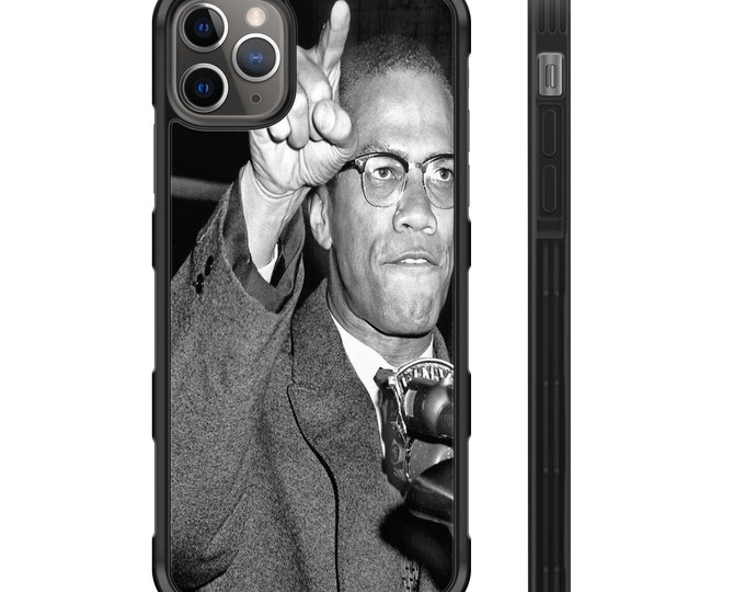 Malcolm X speech iPhone Hyper Shock Protective Rubber TPU Phone Case