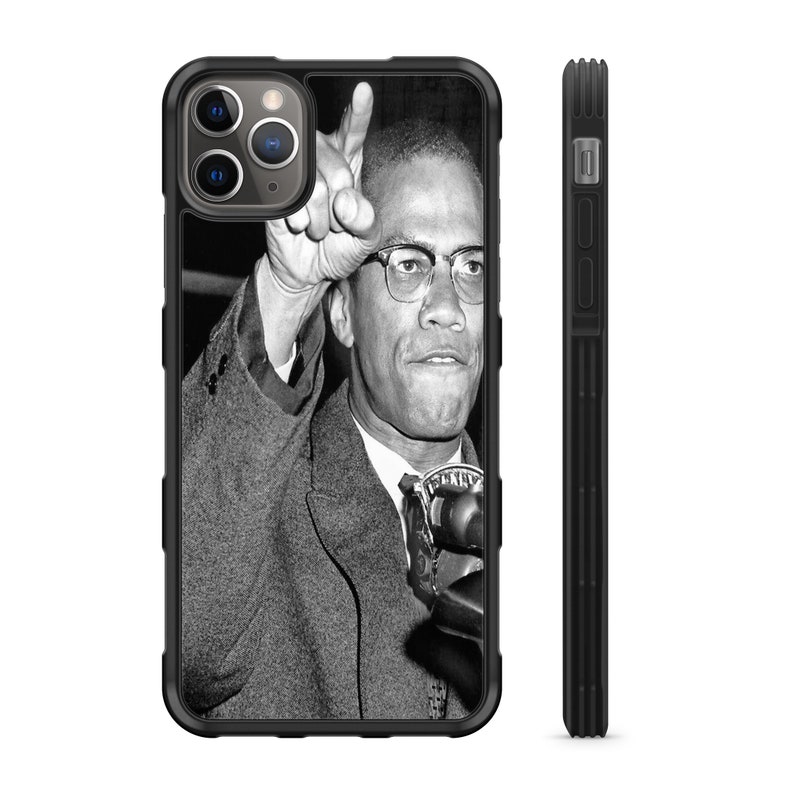 Malcolm X speech iPhone Hyper Shock Protective Rubber TPU Phone Case
