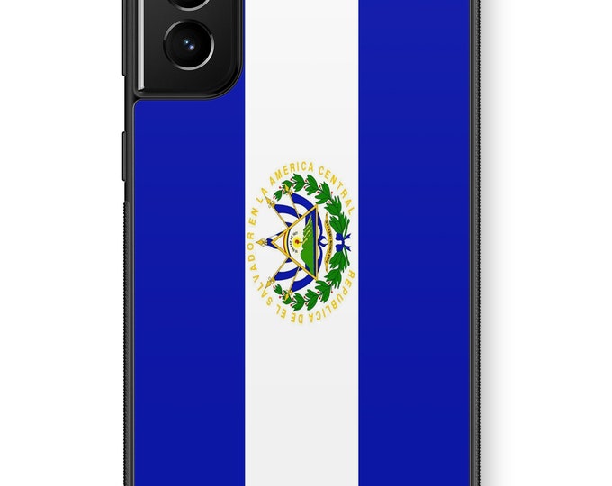 Flag of El Salvador Galaxy Note Protective Rubber TPU Phone Case Salvadoran