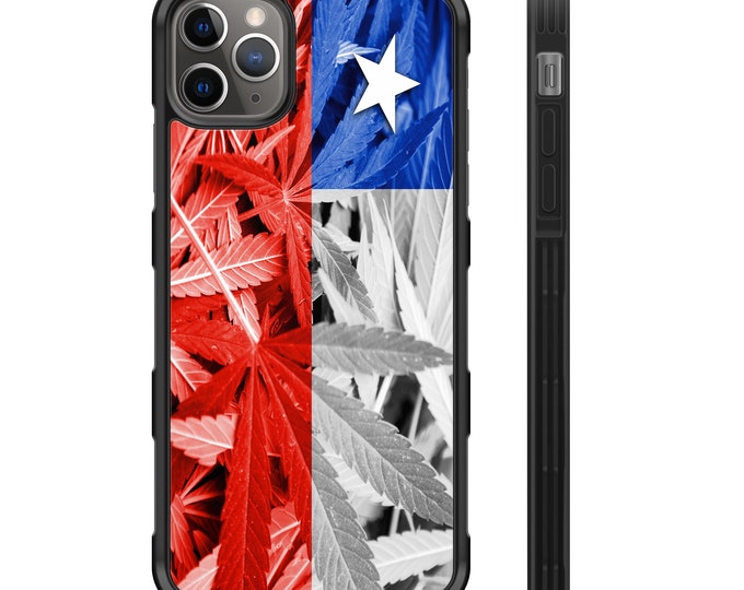 Chilean Weed Flag iPhone Hybrid Rubber Protective Case Chile Chilenos