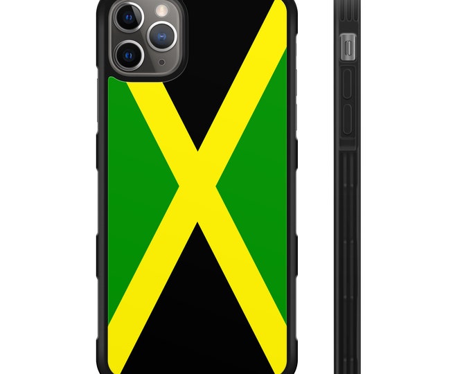 Flag of Jamaica iPhone Hyper Shock Protective Rubber Phone Case
