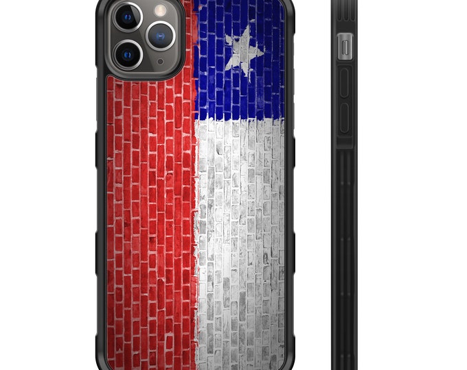 Flag of Chile Brick Wall iPhone Hybrid Rubber Protective Case Chilenos