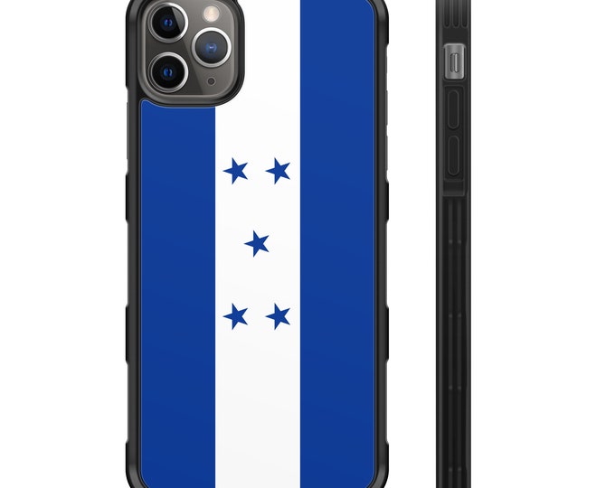 Flag of Honduras iPhone Hybrid Rubber Protective Case Honduran