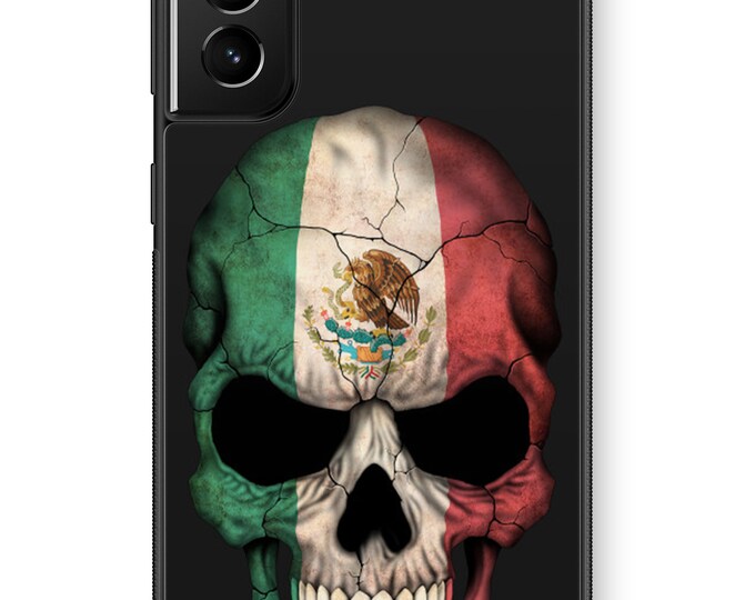 Mexico Skull Flag Galaxy Note Protective TPU Rubber Phone Case