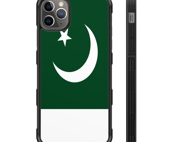 Flag of Pakistan iPhone Hybrid Rubber Protective Case Pakistani