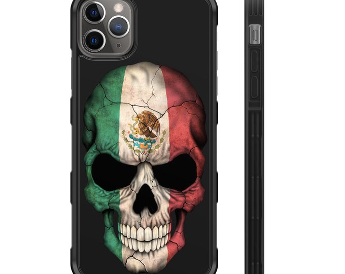 Mexico Skull Flag iPhone Hyper Shock Protective Rubber Phone Case